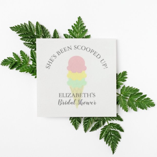 Eiscreme-Brautparty Serviette (Von Creator hochgeladen)