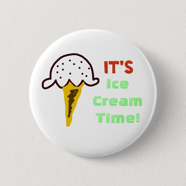 Eiscreme Button (Vorderseite)