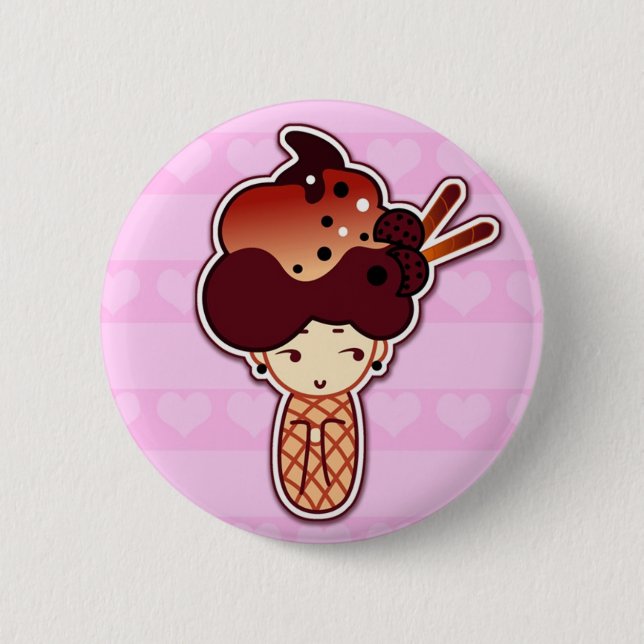 Eiscreme Button (Vorderseite)