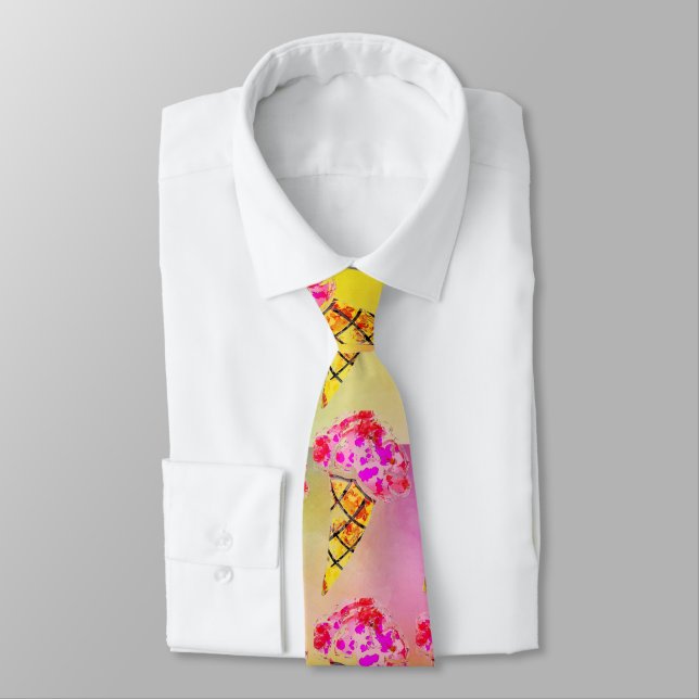 Eiscreme Cone Necktie Krawatte (Gebunden)