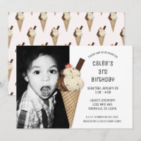 Eiscreme Cone Party Custom Birthday Foto