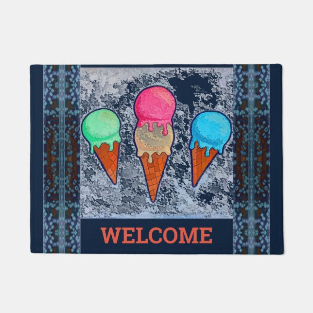 Eiscreme Cones Doormat Fußmatte (Vorderseite)