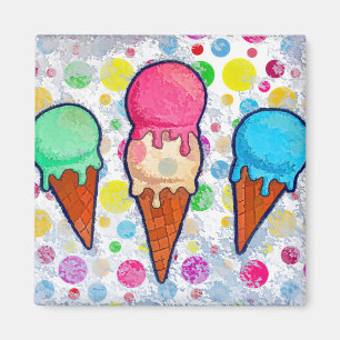 Eiscreme Cones Magnet