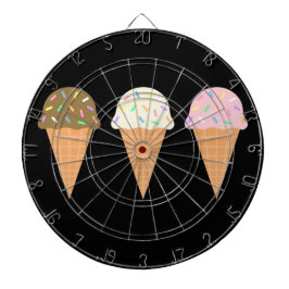 Eiscreme Cones Metallkäfig Dartboard Dartscheibe