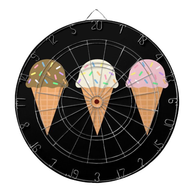 Eiscreme Cones Metallkäfig Dartboard Dartscheibe (vorne)