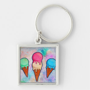 Eiscreme Cones Schlüsselanhänger