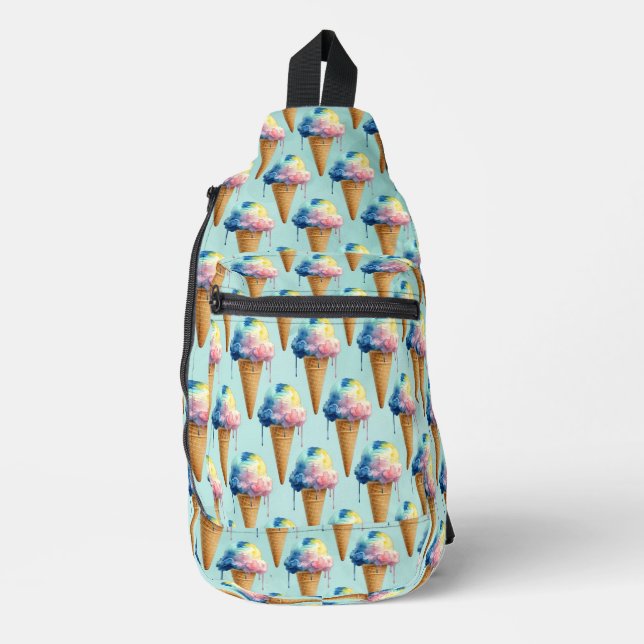 Eiscreme Crossbody Bag (Vorderseite)