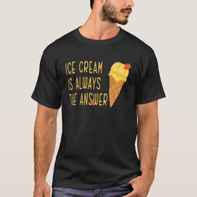 Eiscreme Day Lemon Erdbeere Eis Creme immer The T-Shirt (Vorderseite)