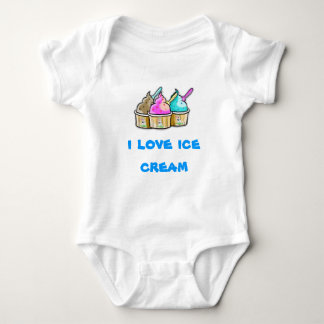 Eiscreme der Liebe I Baby Strampler