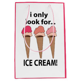Eiscreme, die ich nur nach Eis suche Mittlere Geschenktüte