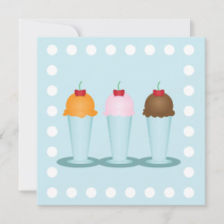 Eiscreme Einladung