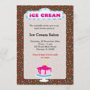 Eiscreme Einladung