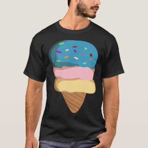 Eiscreme-Eiscreme für Mädchen und Frauen T-Shirt