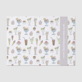 Eiscreme-Eiscremebecher-Collage Seidenpapier