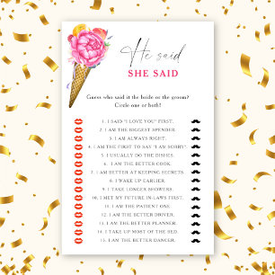 Eiscreme - Er sagte, sie sagte Brautparty