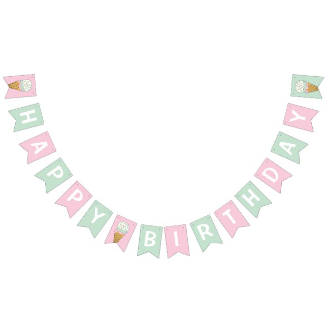 Eiscreme-Event-Feier Eiscreme Wimpelkette (Alle)