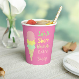 Eiscreme Extra Scoop Pappbecher
