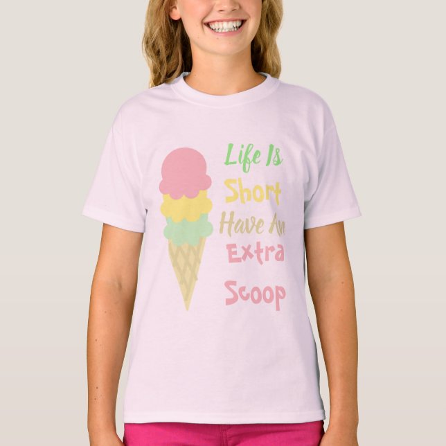 Eiscreme Extra Scoop-T - Shirt (Vorderseite)