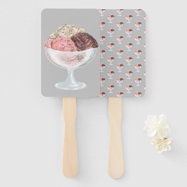 Eiscreme Fächer (Vorne und Hinten)