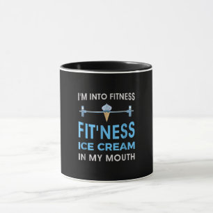 Eiscreme Feinschmecker Ness Gym gibt Männern Fraue Tasse