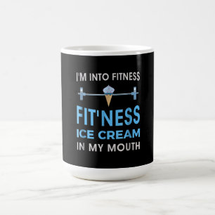 Eiscreme Feinschmecker Ness Gym gibt Männern Fraue Verwandlungstasse