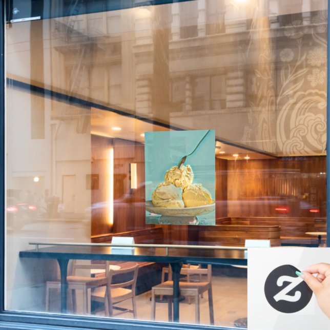 Eiscreme Fensteraufkleber (Café-Fenster)