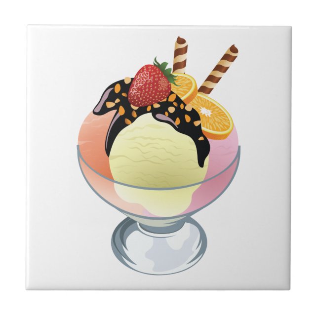 Eiscreme Fliese (Vorderseite)