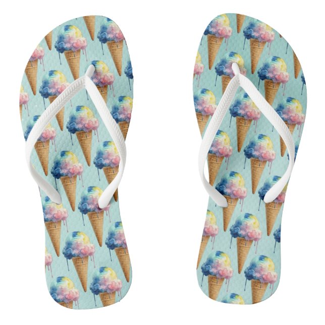 Eiscreme Flip Flops (Fußbett)