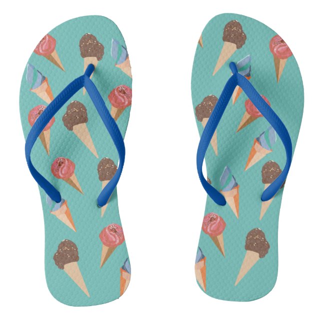 Eiscreme Flip Flops (Fußbett)
