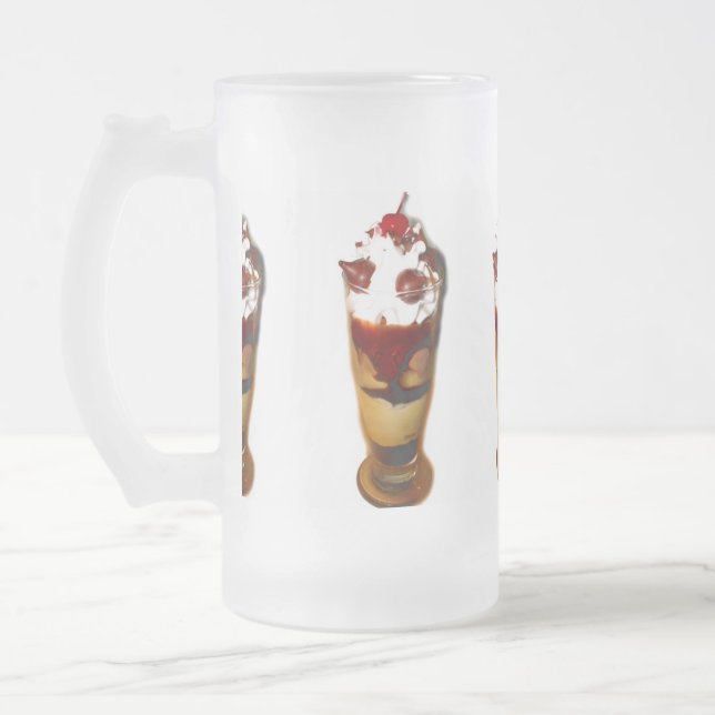 Eiscreme-Float Mattglas Bierglas (Links)