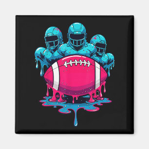 Eiscreme Football Linemen Tropfen Grafisches Sonne Magnet
