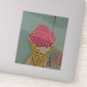 Eiscreme Geburtstagsgeschenk Aufkleber