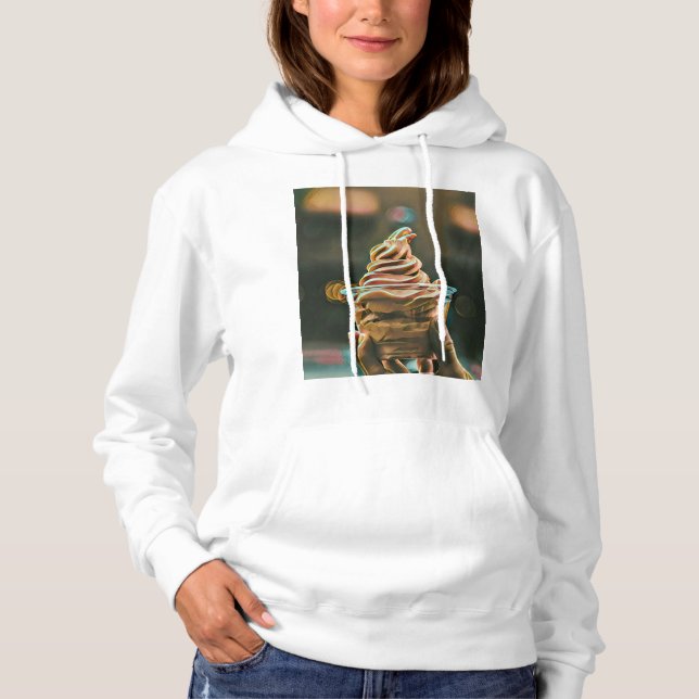 Eiscreme Geburtstagsgeschenk Hoodie (Vorderseite)