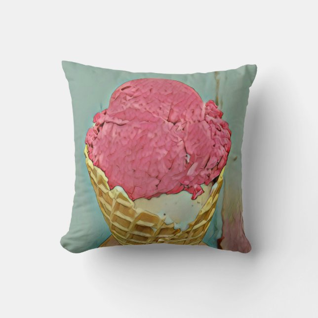 Eiscreme Geburtstagsgeschenk Kissen (Vorderseite)