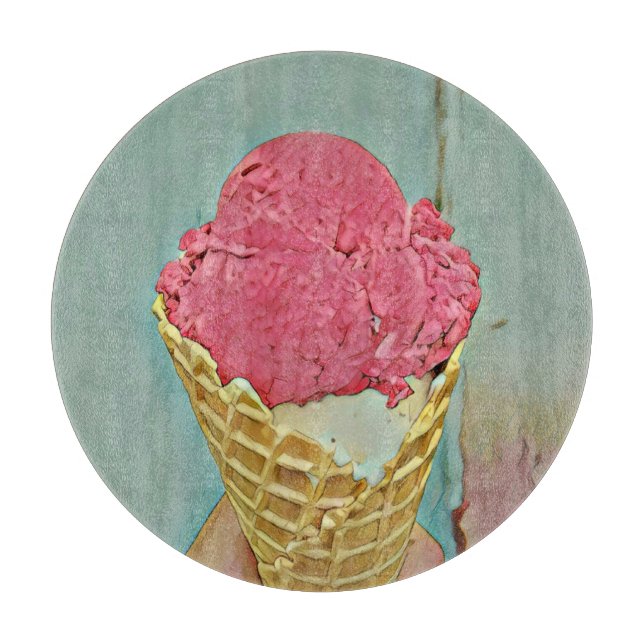Eiscreme Geburtstagsgeschenk Schneidebrett (Vorderseite)