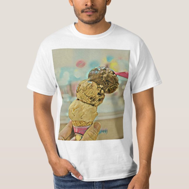 Eiscreme Geburtstagsgeschenk T-Shirt (Vorderseite)