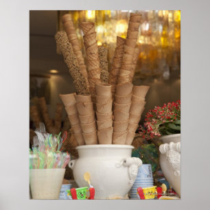Eiscreme gelato Kegel in der Poster