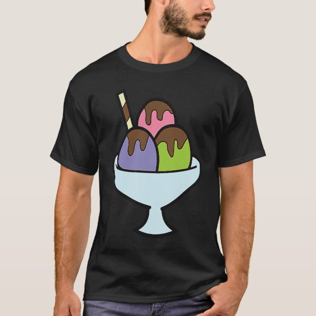 Eiscreme Gelato Sommereis T-Shirt (Vorderseite)