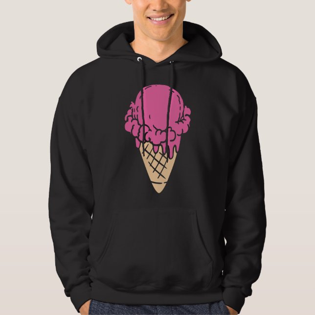 Eiscreme-Geschenk Hoodie (Vorderseite)