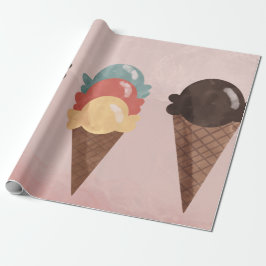Eiscreme Geschenkpapier