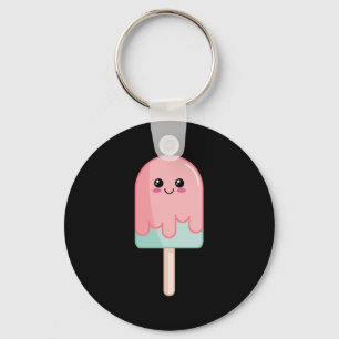 Eiscreme-Gesicht Kawaii Food Art Schlüsselanhänger