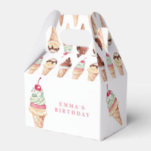 Eiscreme Girl BirthdayFavor Box