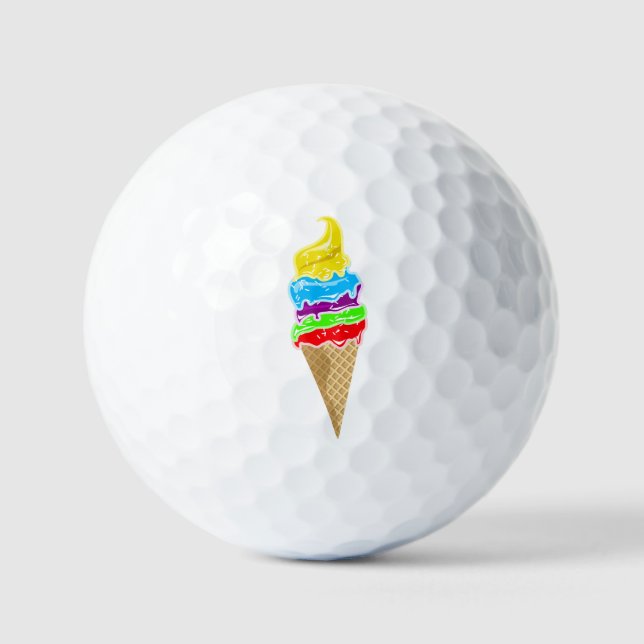 Eiscreme Golf Ball (Vorderseite)