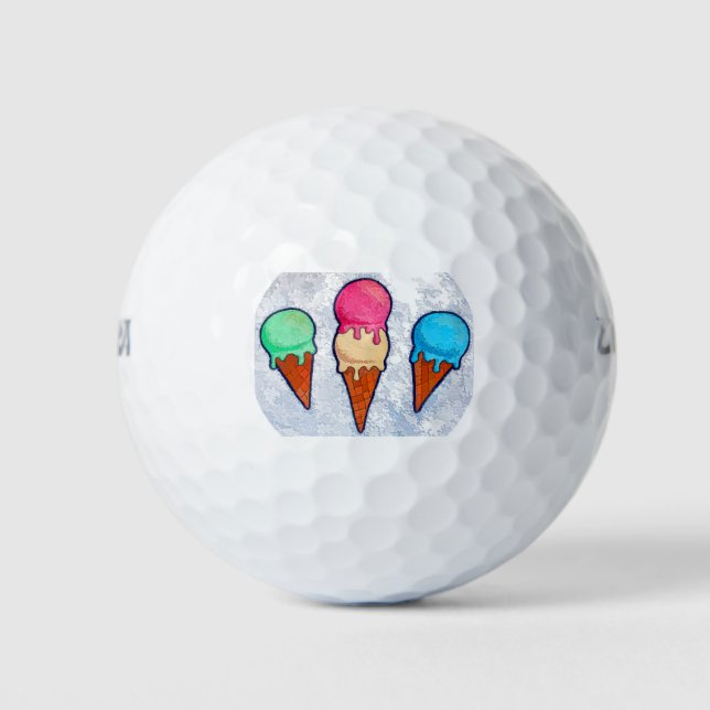 Eiscreme Golfball (Vorderseite)