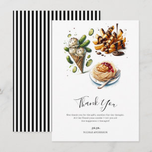 Eiscreme & Gurken seltsame Gelüste Danke Einladung