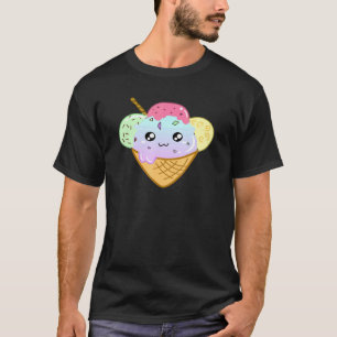 Eiscreme gute Stimmung für Männer Frauen Jugend 16 T-Shirt
