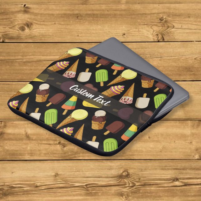 Eiscreme-Hintergrund Laptopschutzhülle (Von Creator hochgeladen)
