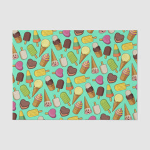 Eiscreme-Hintergrund Seidenpapier