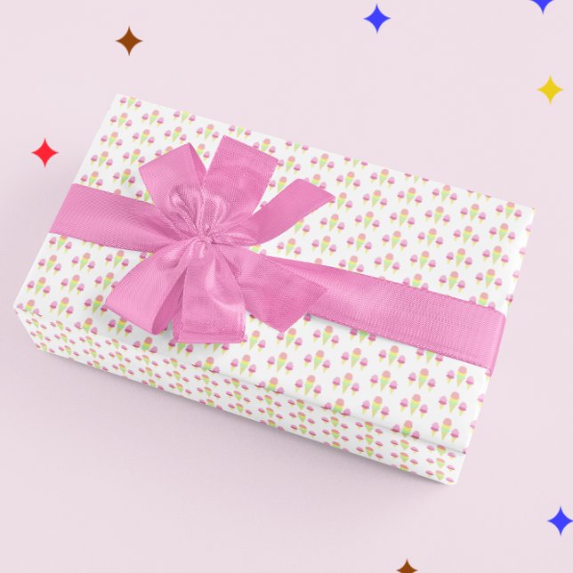 Eiscreme-Hochzeitsdusche Geschenkpapier (Von Creator hochgeladen)