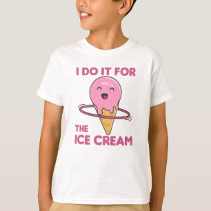 Eiscreme Hullern Hula Sport Hoops Spaß Nahrung T-Shirt